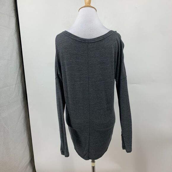 Athleta Studio Scoop Neck Sweater Womens XS Extra Small Oversized Thumbholes Top - Picture 3 of 13